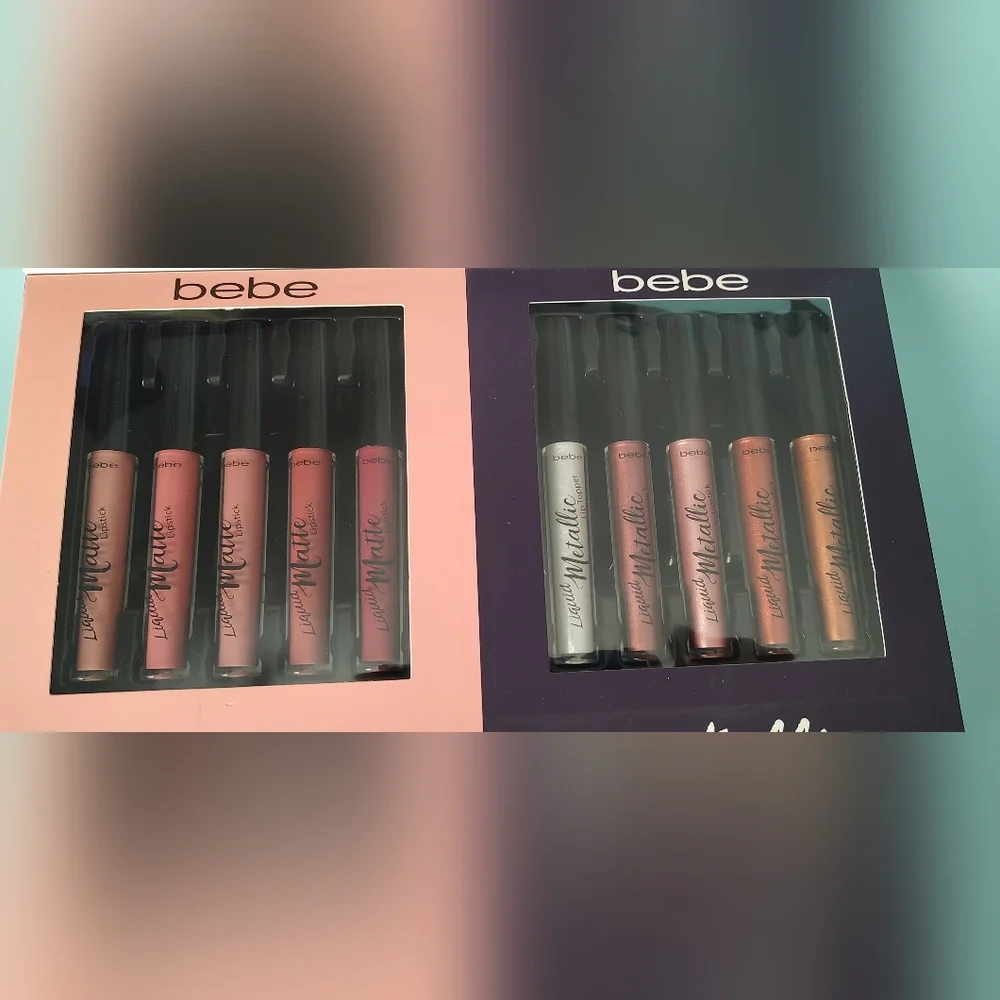 Bebe Lipstick Collection 10 pieces Style Sweet And Sexy Mattes And Metallics New